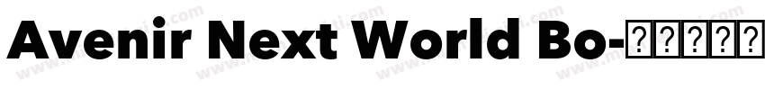 Avenir Next World Bo字体转换